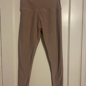 Beyond Yoga High-Rise Leggings in Beige Taupe Size Large